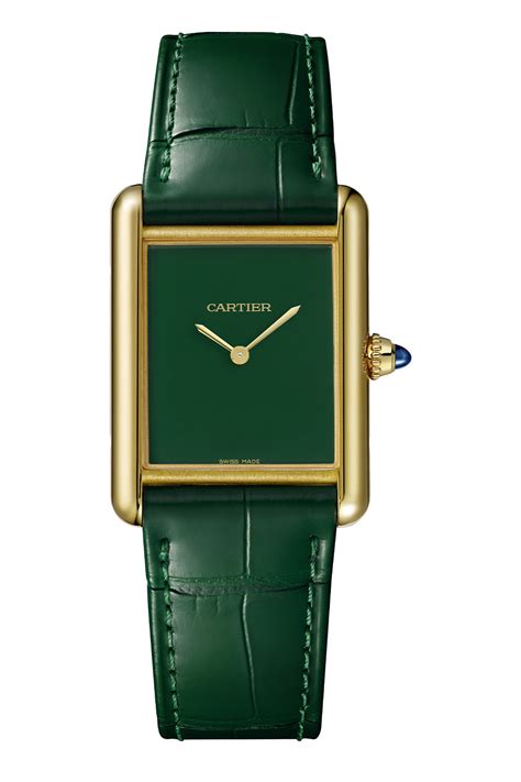 cartier tank must de green|must de cartier quartz.